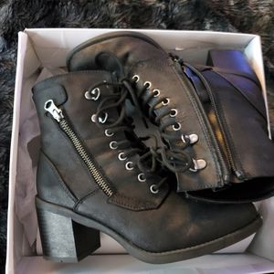 Black ankle boots
